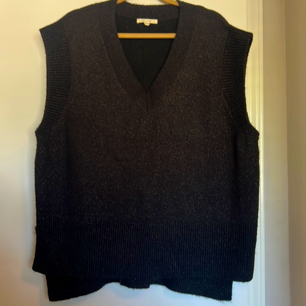 V-neck Oversized Sweater Vest